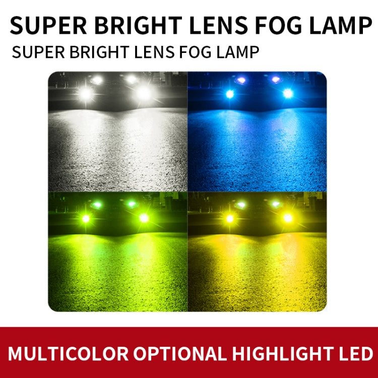 1 Pair 9006 27W / DC12V Car Aluminum Alloy LED Headlight (Gold Light)