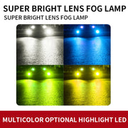 1 Pair H11 27W / DC12V Car Aluminum Alloy LED Headlight (Lime Green)