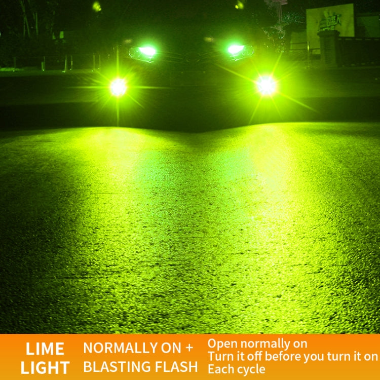 1 Pair 9005 27W / DC12V Car Aluminum Alloy Flashing LED Headlight (Lime Green) - free shipping - PMC TechLife - Order now!
