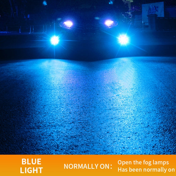 1 Pair H11 27W / DC12V Car Aluminum Alloy Flashing LED Headlight (Blue Light)
