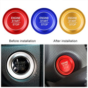 Car Engine Start Key Push Button Ring Trim Sticker for Honda(Blue)