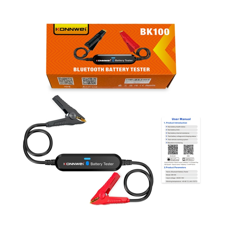 KONNWEI BK100 X431 BST360 Car Bluetooth Battery Tester (Black) - free shipping - PMC Jewellery - Order now!