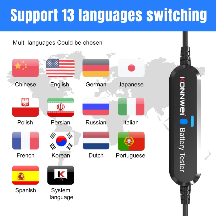 KONNWEI BK100 X431 BST360 Car Bluetooth Battery Tester (Black) - free shipping - PMC Jewellery - Order now!