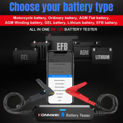 KONNWEI BK100 X431 BST360 Car Bluetooth Battery Tester (Black) - free shipping - PMC Jewellery - Order now!