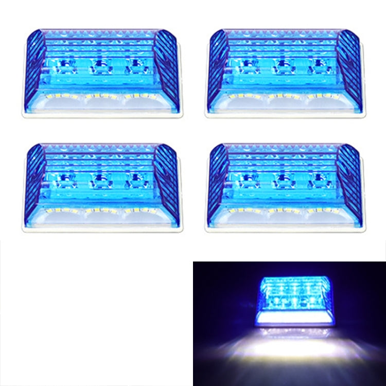 4 PCS ZS-6001 DC24V Car / Truck Side Marker Indicator Lights Bulb Lamp (Blue Light) - Clearance Lights by PMC TechLife | Online Shopping South Africa | PMC TechLife | Buy Now Pay Later Mobicred