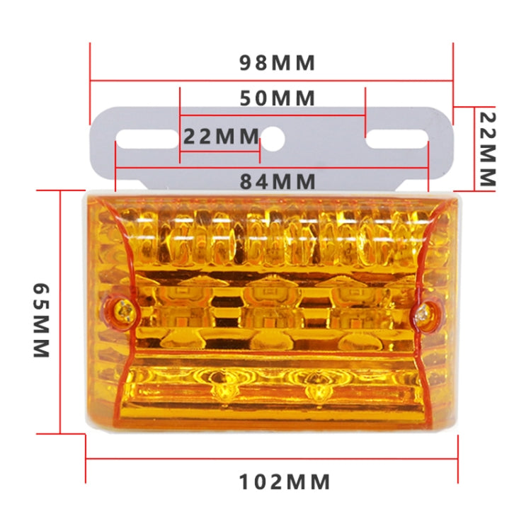 4 PCS ZS-6001 DC24V Car / Truck Side Marker Indicator Lights Bulb Lamp (Red Light) - Clearance Lights by PMC TechLife | Online Shopping South Africa | PMC TechLife | Buy Now Pay Later Mobicred
