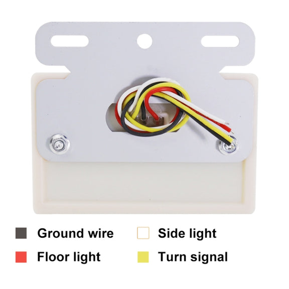 4 PCS ZS-6001 DC24V Car / Truck Side Marker Indicator Lights Bulb Lamp (Colorful Light)