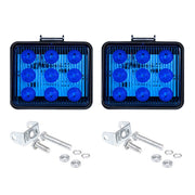 2 PCS ZS-7013 3 inch 9LEDs Strobe Water-resistant Car / Truck Warning Light (Blue Light)
