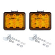 2 PCS ZS-7013 3 inch 9LEDs Strobe Waterproof Car / Truck Warning Light (Yellow Light) - Warning Lights by PMC TechLife | Online Shopping South Africa | PMC TechLife | Buy Now Pay Later Mobicred
