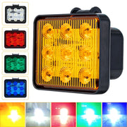 2 PCS ZS-7013 3 inch 9LEDs Strobe Water-resistant Car / Truck Warning Light (Red Light)