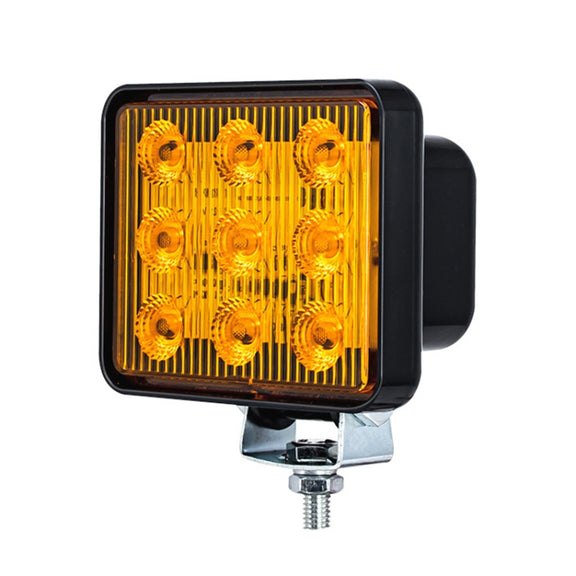 2 PCS ZS-7013 3 inch 9LEDs Strobe Water-resistant Car / Truck Warning Light (Green Light)