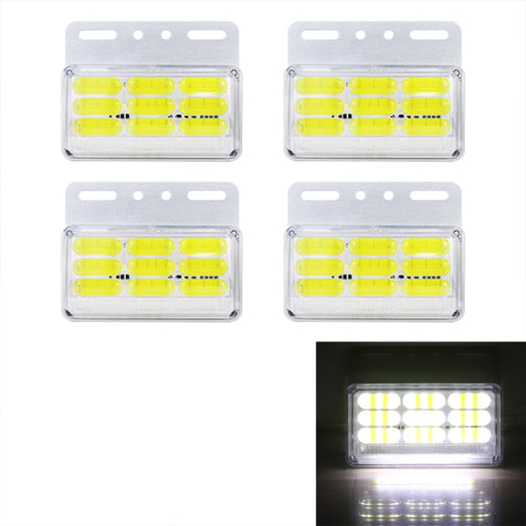 4 PCS ZS-9001 DC24V 9D Water-resistant Car / Truck Side Marker Indicator Lights Bulb Lamp (White Light)