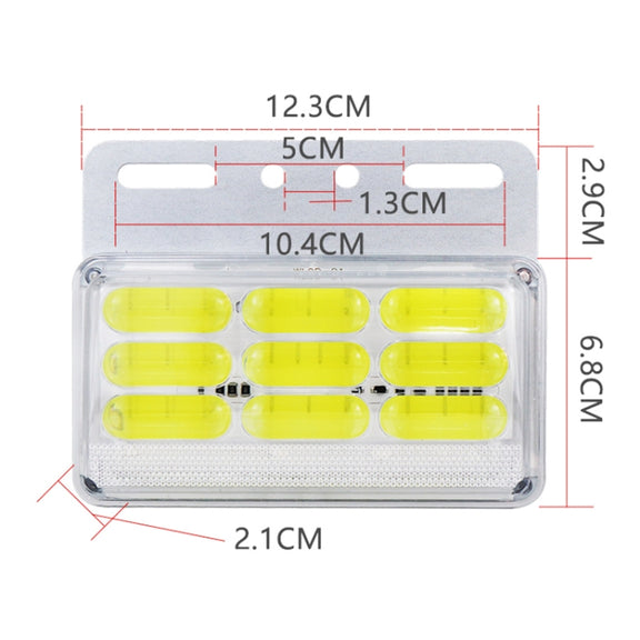 4 PCS ZS-9001 DC24V 9D Water-resistant Car / Truck Side Marker Indicator Lights Bulb Lamp (Red Light)