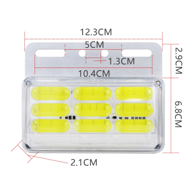 4 PCS ZS-9001 DC24V 9D Water-resistant Car / Truck Side Marker Indicator Lights Bulb Lamp (Red Light)