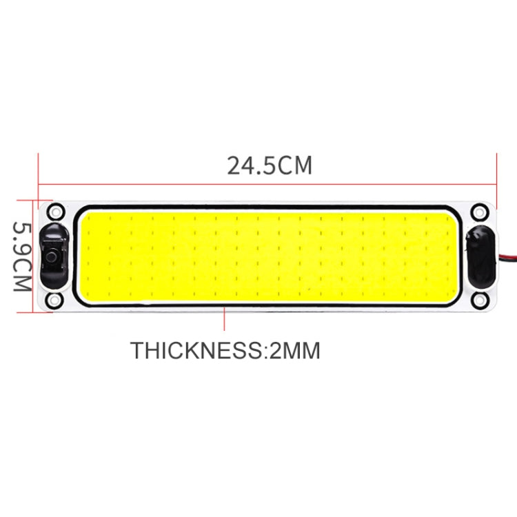 2 PCS ZS-3343 DC12-24V High Bright 108 COB Lamp Beads Car Dome Light Cabin Light Bar - Dome Lights by PMC TechLife | Online Shopping South Africa | PMC TechLife | Buy Now Pay Later Mobicred