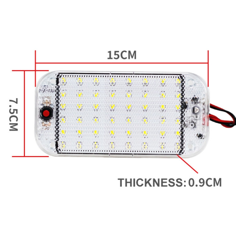 2 PCS ZS-3350 DC12-85V High Bright 48LEDs Lamp Beads Car Dome Light Cabin Light Bar - Dome Lights by PMC TechLife | Online Shopping South Africa | PMC TechLife | Buy Now Pay Later Mobicred
