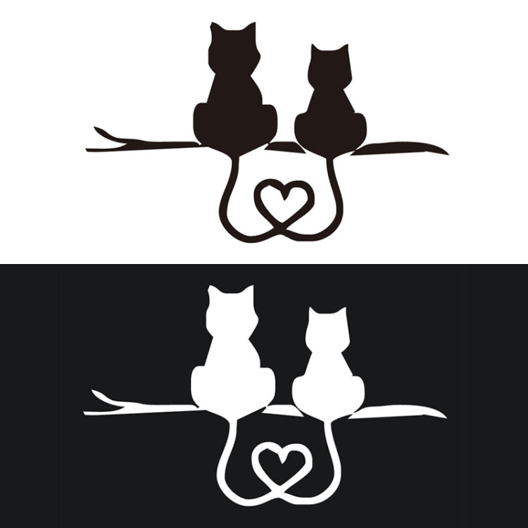 20 PCS Car Body Bumper Cat Vinyl Decal Window Sticker, Size: 17.8x10.8cm (Black) - free shipping - PMC TechLife - Order now!
