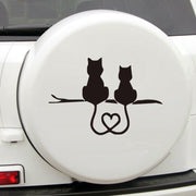 20 PCS Car Body Bumper Cat Vinyl Decal Window Sticker, Size: 17.8x10.8cm (White)