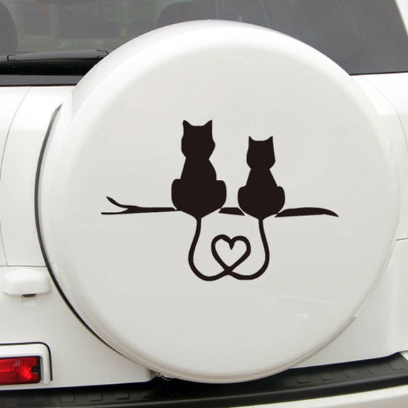 20 PCS Car Body Bumper Cat Vinyl Decal Window Sticker, Size: 17.8x10.8cm (White)
