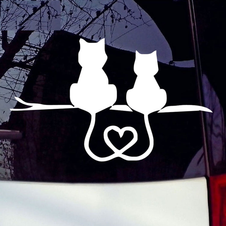 20 PCS Car Body Bumper Cat Vinyl Decal Window Sticker, Size: 17.8x10.8cm (Black) - free shipping - PMC TechLife - Order now!