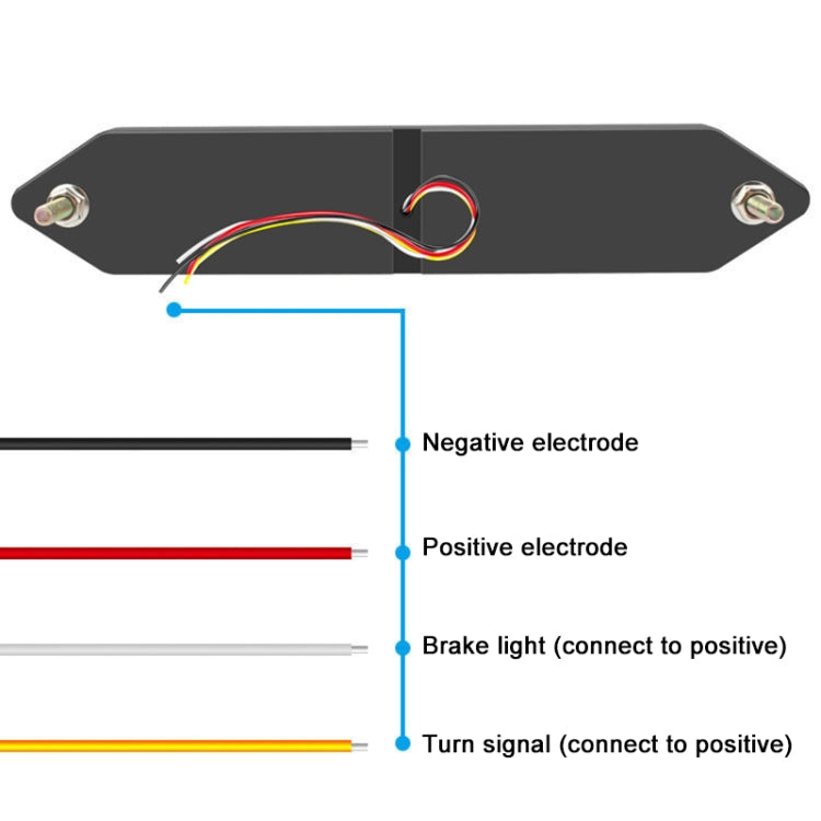 2 PCS Heavy Truck 100LED Two-color Running Water Light Guide Brake Steering Tail Rear Bumper Light - Warning Lights by PMC TechLife | Online Shopping South Africa | PMC TechLife | Buy Now Pay Later Mobicred