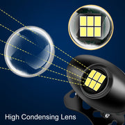 Car Adjustable LED Super Bright Flashing Reversing Light (Silver)
