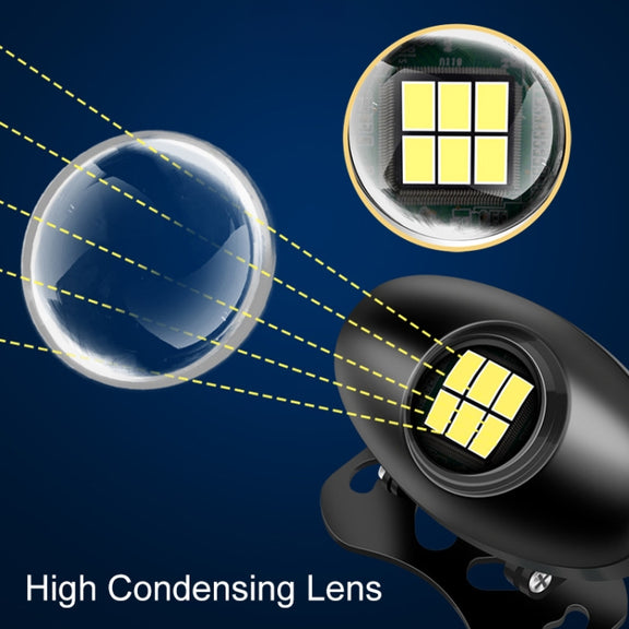 Car Adjustable LED Super Bright Flashing Reversing Light (Black)