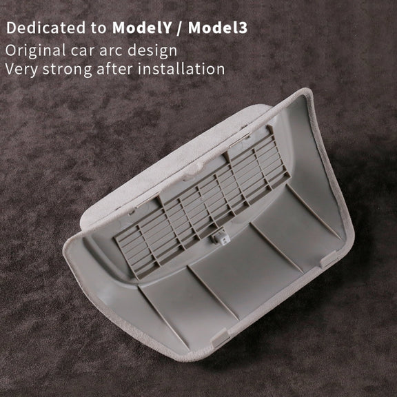 Car Suede Wrap Version Sunglasses Storage Box for Tesla Model Y