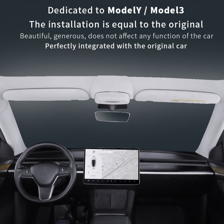 Car Suede Wrap Version Sunglasses Storage Box for Tesla Model Y - Sunglasses & Glasses Clips by PMC TechLife | Online Shopping South Africa | PMC TechLife | Buy Now Pay Later Mobicred
