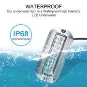 2 PCS MK-027 Ship / Yacht 10-30V 27LEDs Water-resistant Stainless Steel Underwater Light(Red Light)