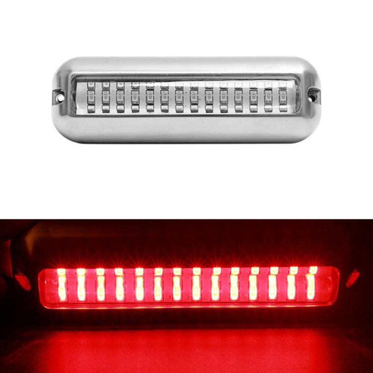 MK-042 Ship / Yacht 10-30V 42LEDs Waterproof Stainless Steel Underwater Light (Red Light) - Marine Accessories & Parts by PMC TechLife | Online Shopping South Africa | PMC TechLife | Buy Now Pay Later Mobicred