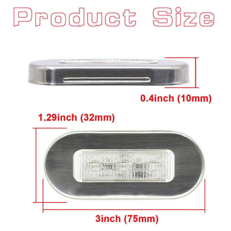 MK-056 Ship / Yacht 3 inch 12V LED Waterproof Stainless Steel Underwater Light (Blue Light) - Marine Accessories & Parts by PMC TechLife | Online Shopping South Africa | PMC TechLife