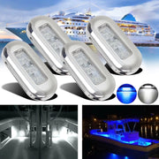 MK-056 Ship / Yacht 3 inch 12V LED Water-resistant Stainless Steel Underwater Light (Blue Light)