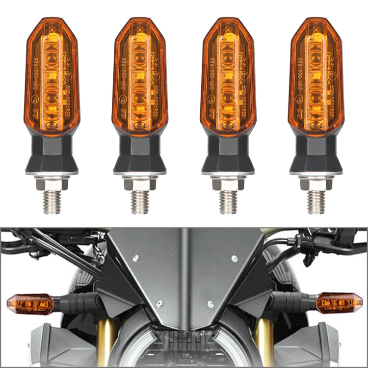 4 PCS MK-200 3LED Highlight Motorcycle Turn Signal Light (Yellow) - Signal Lights by PMC TechLife | Online Shopping South Africa | PMC TechLife | Buy Now Pay Later Mobicred