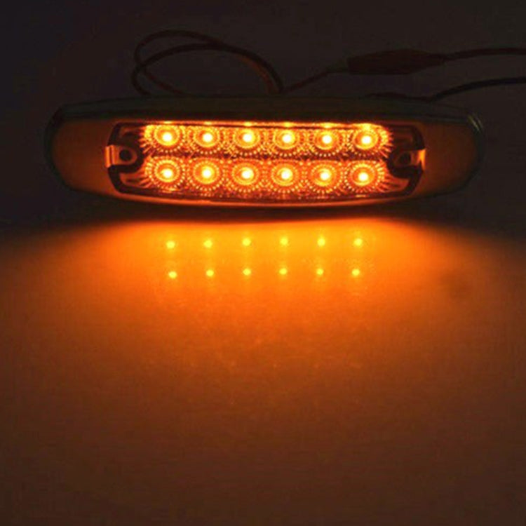 4 PCS MK-338 DC12-24V Truck 12LEDs Side Clearance Maker Light (Yellow Light) - Clearance Lights by PMC TechLife | Online Shopping South Africa | PMC TechLife | Buy Now Pay Later Mobicred