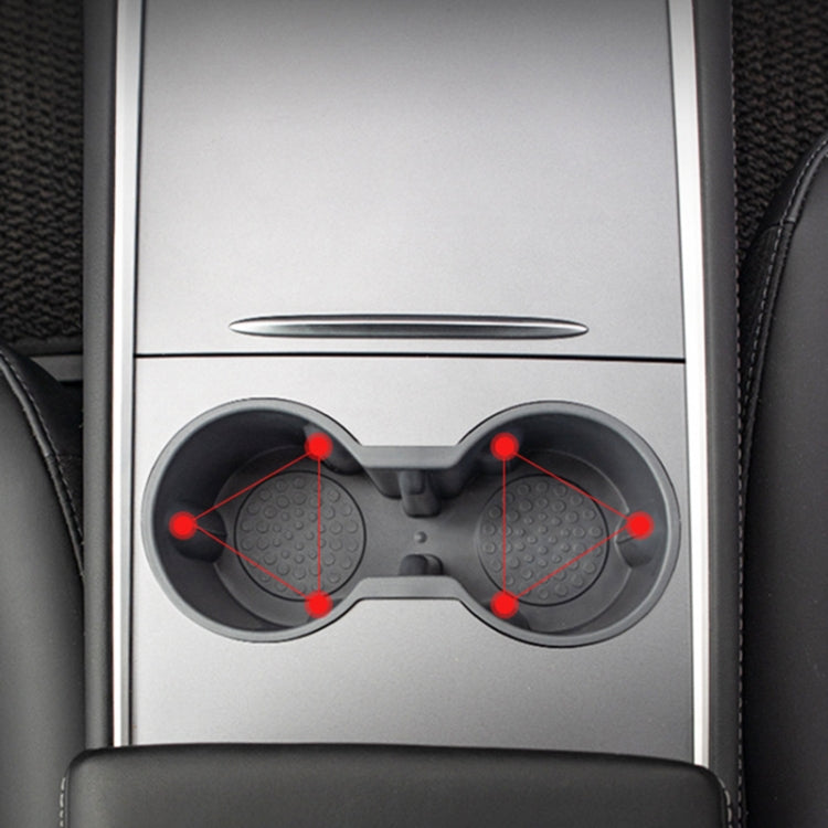 SHUNWEI SD-1054 Car Water Cup Holder for Tesla Model 3 / Y 2021-2022(Grey) - free shipping - PMC Jewellery - Order now!