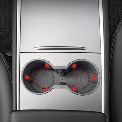 SHUNWEI SD-1054 Car Water Cup Holder for Tesla Model 3 / Y 2021-2022(Grey) - free shipping - PMC Jewellery - Order now!
