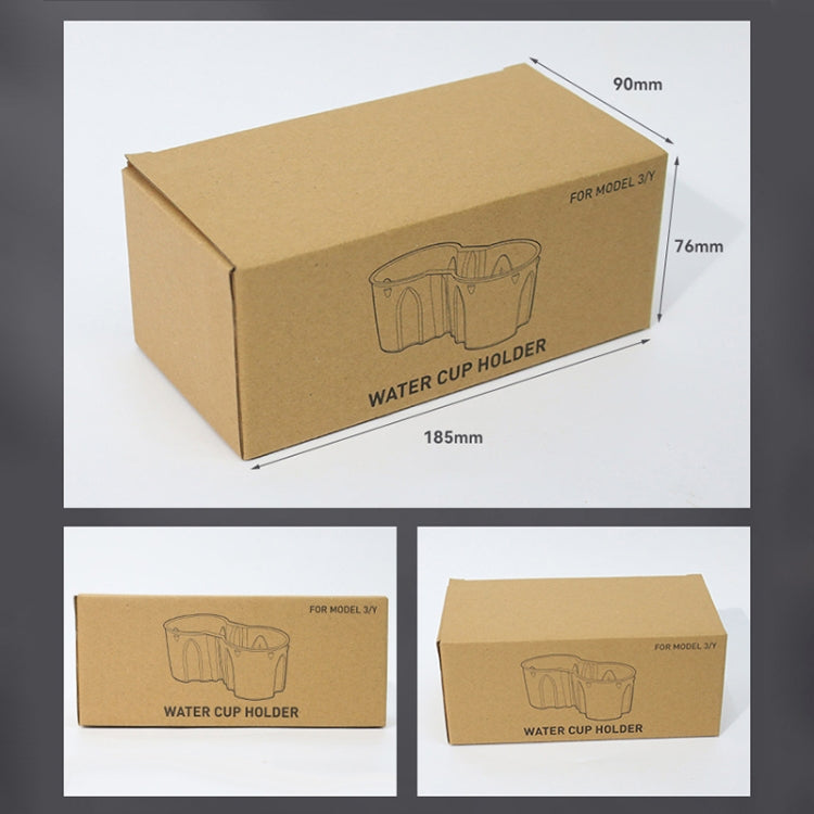 SHUNWEI SD-1054 Car Water Cup Holder for Tesla Model 3 / Y 2021-2022(Grey) - free shipping - PMC TechLife - Order now!