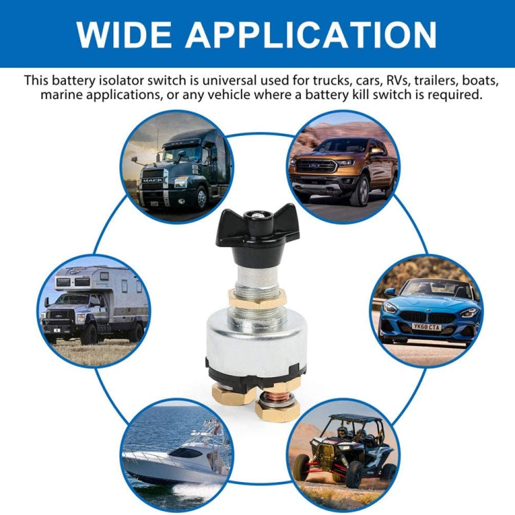 12-24V Car Battery Selector Isolator Disconnect Rotary Switch Cut - Car Switches by PMC TechLife | Online Shopping South Africa | PMC TechLife | Buy Now Pay Later Mobicred