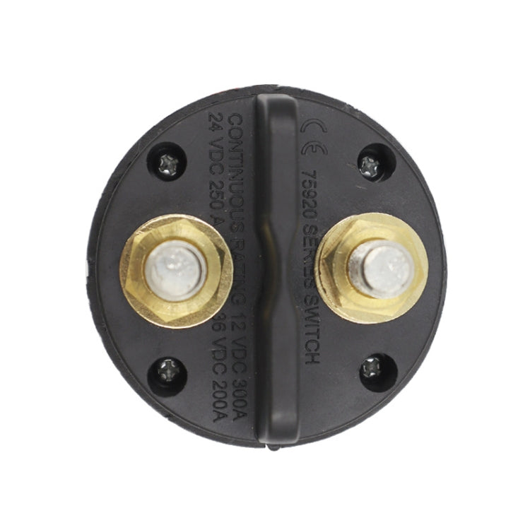 12V 300A Car Selector Isolator Disconnect Rotary Switch Cut (Yellow)