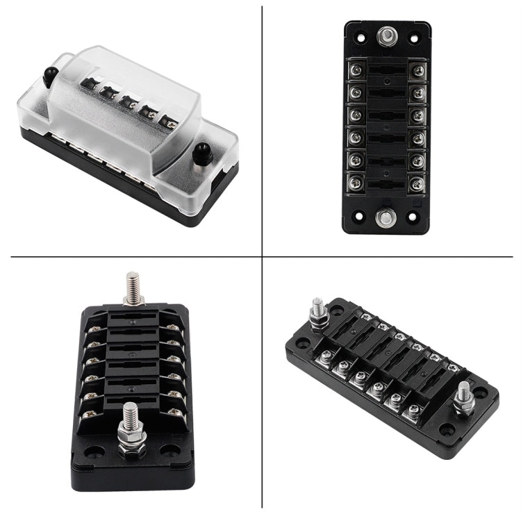 CS-978A1 FB1901 1 In 6 Out Independent Positive Negative Fuse Box without Fuse Piece for Auto Car Truck Boat - free shipping - PMC TechLife - Order now!