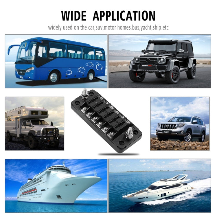 CS-978A1 FB1901 1 In 6 Out Independent Positive Negative Fuse Box without Fuse Piece for Auto Car Truck Boat - free shipping - PMC TechLife - Order now!