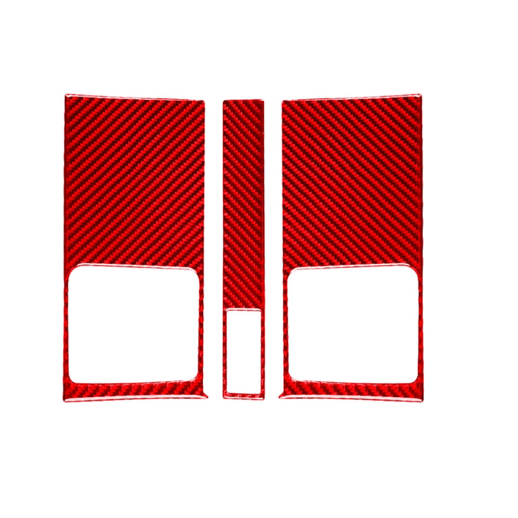 3 PCS Set for Honda CRV 2007-2011 Carbon Fiber Car Central Control Air Outlet Panel Decorative Sticker,Left and Right Drive Universal (Red) - Car Interior Mouldings by PMC TechLife | Online Shopping South Africa | PMC TechLife | Buy Now Pay Later Mobicred