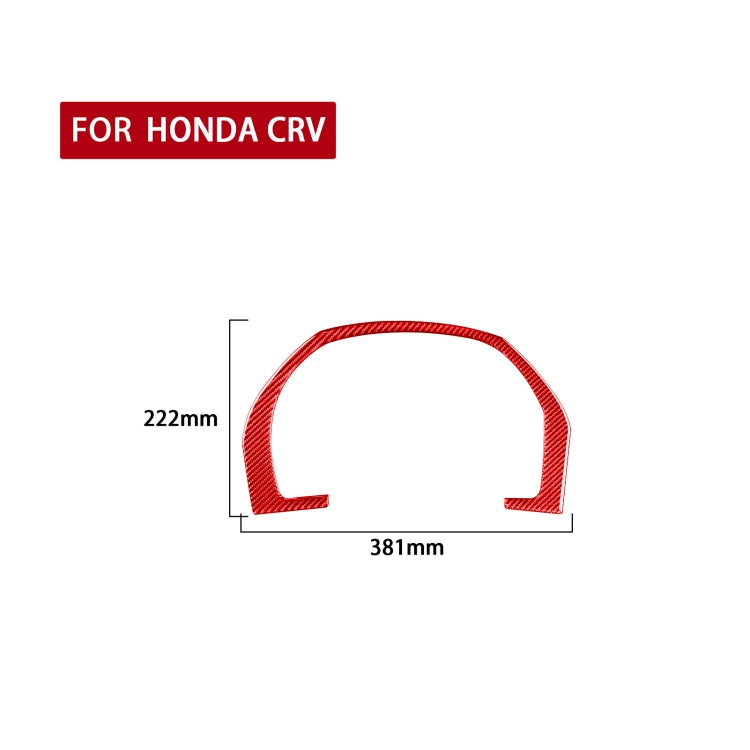 For Honda CRV 2007-2011 Carbon Fiber Car Dashboard Frame Decorative Sticker,Left and Right Drive Universal (Red) - Car Interior Mouldings by PMC TechLife | Online Shopping South Africa | PMC TechLife | Buy Now Pay Later Mobicred