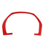 For Honda CRV 2007-2011 Carbon Fiber Car Dashboard Frame Decorative Sticker,Left and Right Drive Universal (Red)