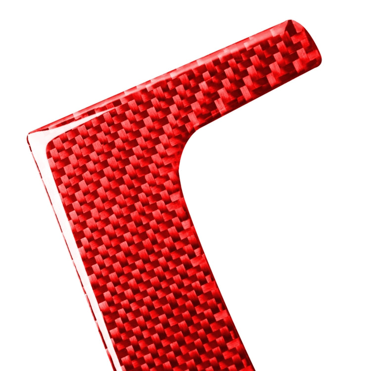 For Honda CRV 2007-2011 Carbon Fiber Car Dashboard Frame Decorative Sticker,Left and Right Drive Universal (Red)
