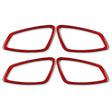 4 PCS Set for BMW 3 Series E90 Carbon Fiber Car Door Handle Decorative Sticker,Left and Right Drive(Red) - free shipping - PMC TechLife - Order now!