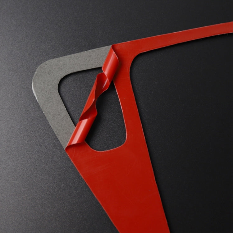 For BMW 3 Series E90 Carbon Fiber Car Gear Position Panel Decorative Sticker, Left Drive (Red) - Car Interior Mouldings by PMC TechLife | Online Shopping South Africa | PMC TechLife | Buy Now Pay Later Mobicred