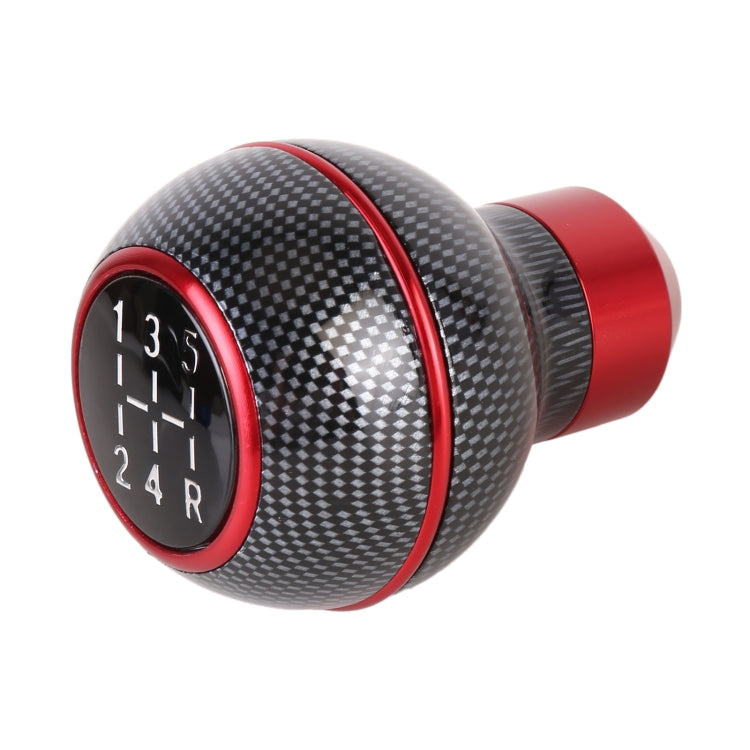 Universal Car Carbon Fiber Texture Metal Gear Shift Knob (Red) - Shift Knob by PMC TechLife | Online Shopping South Africa | PMC TechLife | Buy Now Pay Later Mobicred