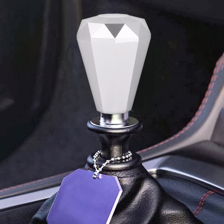 Universal Car Diamond Shape Metal Gear Shift Knob (Silver) - Shift Knob by PMC TechLife | Online Shopping South Africa | PMC TechLife | Buy Now Pay Later Mobicred